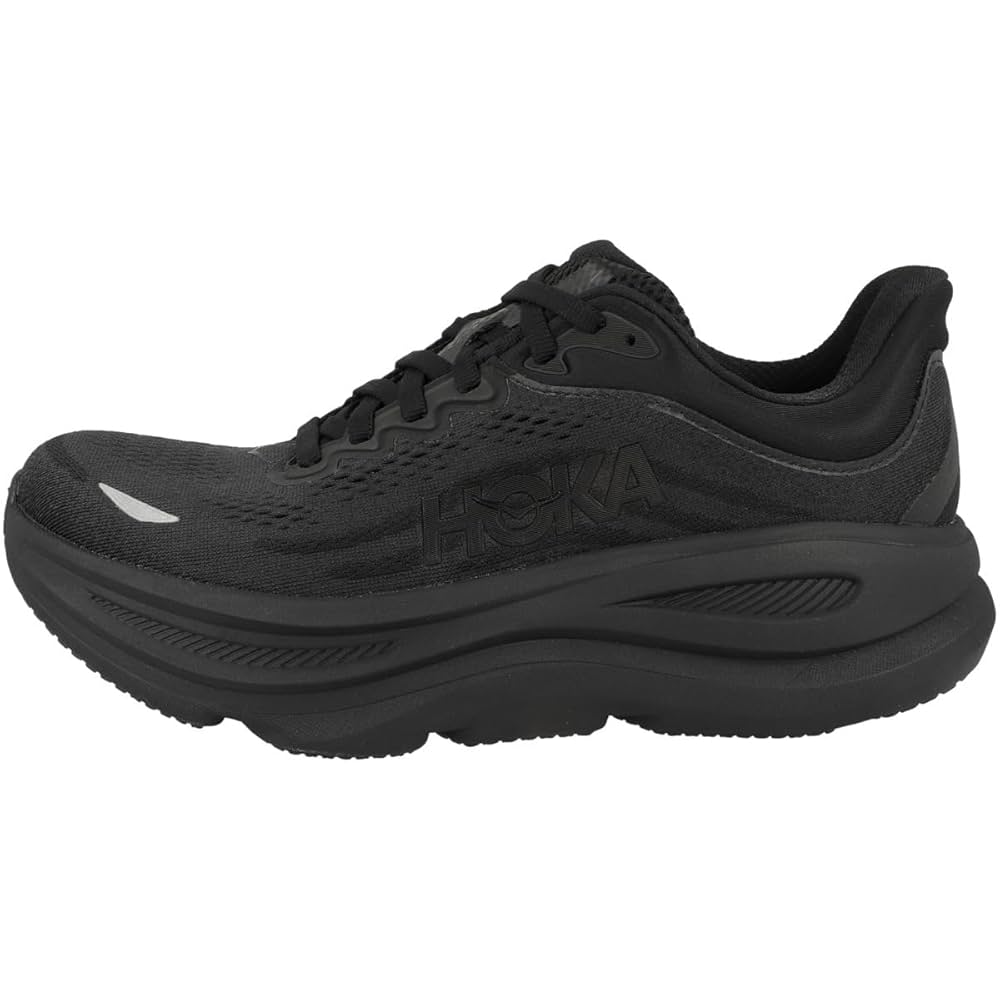 HOKA BONDI 9 ブラック 23 Men's Bondi 9 Running Shoe - Black/White - Regular (D